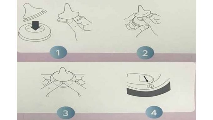 Cách gắn van chống sặc bình sữa Pigeon đúng chuẩn